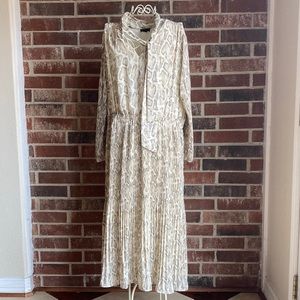 ✨HP!!✨ “Olivia” Snakeskin Print Midi Dress | Current Air / Anthropologie
